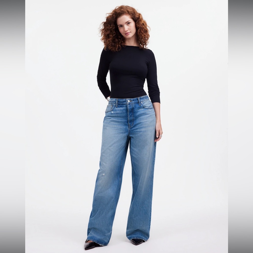 NEW WITH TAGS Madewell CURVY Low-Slung Baggy Jeans